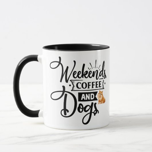 Mug L'art du chien positif | Devis motivationnel (Gauche)