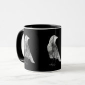 Mug L'art du corbeau Abstrait (Devant gauche)