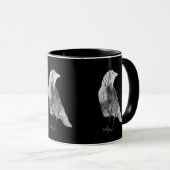 Mug L'art du corbeau Abstrait (Devant droit)