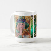 Mug L'art du renard aux sorcières d'Halloween par Rene (Devant gauche)