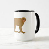 Mug L'art du singe babouin (Devant droit)