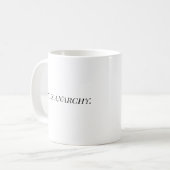 Mug l'art est anarchie moderne créent (Devant gauche)