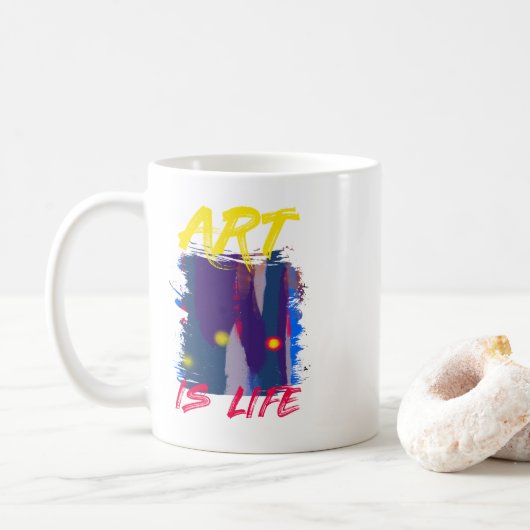 Mug L'art est la vie (Avec donut)
