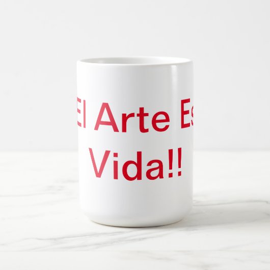 Mug L'Art Est La Vie (Centre)