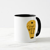 Mug L'art facial autochtone Abstrait (Devant droit)