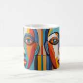 Mug L'art facial coloré Abstrait (Centre)