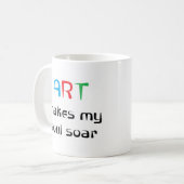 Mug l'art fait exploser mon âme (Devant gauche)