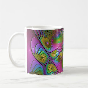 Mug L'art fractal abstrait lumineux et coloré