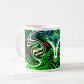 Mug L'art funky vert (Devant gauche)