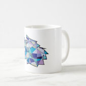 Mug L'art graphique Wolf original | Profil du visage d (Devant droit)