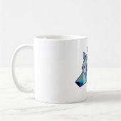 Mug L'art graphique Wolf original | Profil du visage d (Gauche)