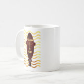 Mug L'art indigène moderne d'Afrique Abstraite (Devant gauche)