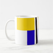 Mug L'art inspiré par l'artiste Abstrait Piet Mondrian (Gauche)