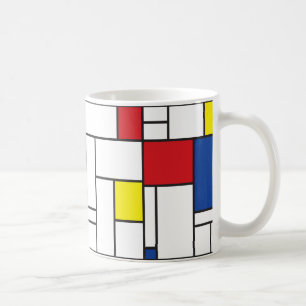 Mug L'Art Moderne Mondrialiste Minimaliste Géométrique