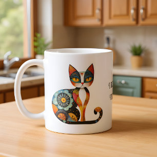 Mug L'art populaire Chat Humour "Je ne perds pas mes p