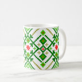 Mug L'art populaire ukrainien inspiré (Devant droit)