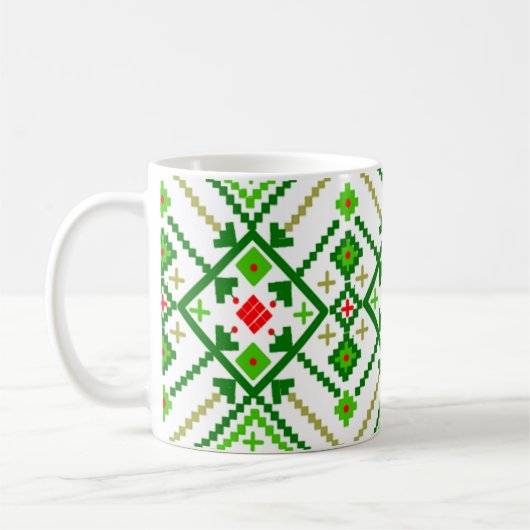 Mug L'art populaire ukrainien inspiré (Gauche)