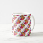 Mug L'art régulier aplatit les formes modernes entrela (Devant droit)