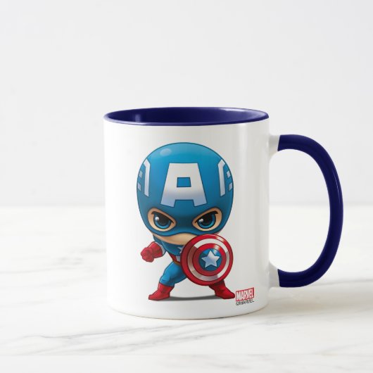 Mug L'Art Stylisé Captain America (Droite)