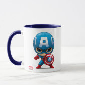 Mug L'Art Stylisé Captain America (Gauche)