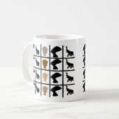Mug L'art tribal abstrait africain (Devant gauche)