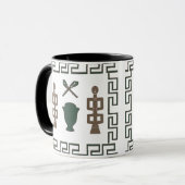 Mug L'art tribal africain Abstrait (Devant gauche)