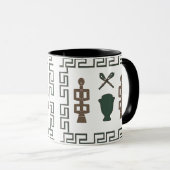 Mug L'art tribal africain Abstrait (Devant droit)