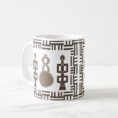 Mug L'art tribal africain Abstrait (Devant gauche)