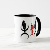 Mug L'art tribal africain Abstrait (Devant droit)