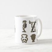 Mug L'art tribal africain Abstrait (Devant droit)