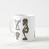 Mug L'art tribal africain Abstrait (Devant gauche)