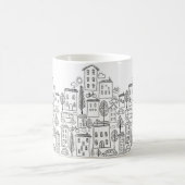 Mug L'art urbain des doodles de la ville mignonne (Centre)