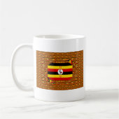 Mug L'Art Vibrant Ouganda Inspiré Du Drapeau (Gauche)