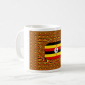 Mug L'Art Vibrant Ouganda Inspiré Du Drapeau (Devant gauche)