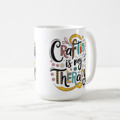 Mug "L'artisanat est ma thérapie (Devant droit)