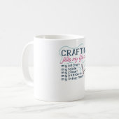 Mug L'artisanat remplit ma vie et... Typographie (Devant gauche)