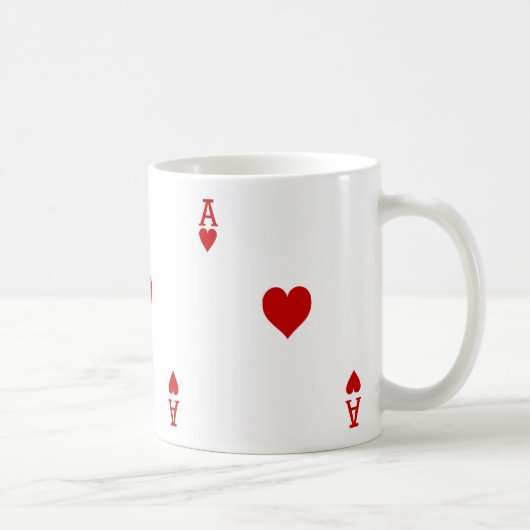Mug L'As des Coeurs Jouer Carte (Droite)
