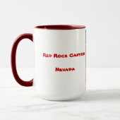 Mug Las Vegas : Canyon rouge de roche, Nevada (Gauche)