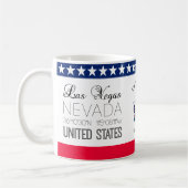 Mug Las Vegas, Nevada, États-Unis élégant (Gauche)