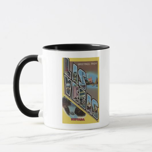 Mug Las Vegas, Nevada - Scènes de grandes lettres (Gauche)