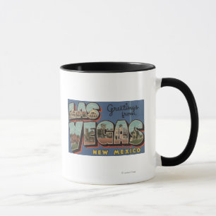 Mug Las Vegas, Nouveau-Mexique - Grandes Lettres Scène