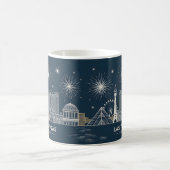 Mug Las Vegas Strip Nevada Skyline Line Art Cityscape (Centre)