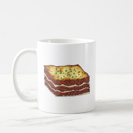 Mug Lasagna Lasagna Italienne Cuisine américaine (Gauche)