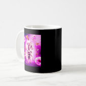 Mug Laser Eyes Space Cat équitation Chien Carlin Arc-e (Devant gauche)