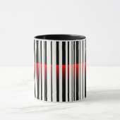 Mug Laser rouge sur code barre (Centre)