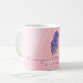 Mug Lash Coiffeur maquillage Artiste Studio Rose viole (Devant gauche)