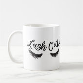 Mug Lash Out Eyelashes Lash Salon Artiste de maquillag (Gauche)
