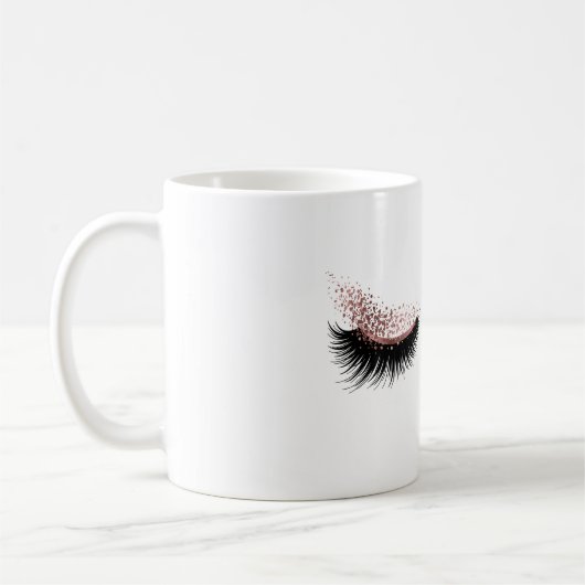 Mug Lashes beauté maquillage fille Lash Extension Rose (Gauche)