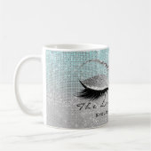 Mug Lashes Beauty Studio maquillage Artiste Blue Aqua (Gauche)