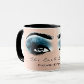 Mug Lashes Extension Maquillage oculaire Studio Bleu R (Devant gauche)